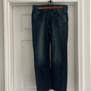 Hudson Byron five pocket straight jeans!